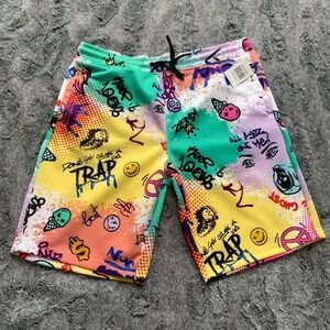 Fresh Prints Of Bel Air Mens‎ Shorts Size Large Pockets Drawstring NWT